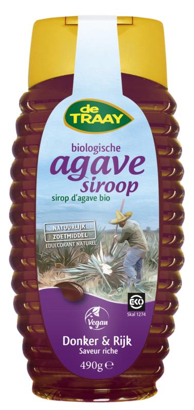 Traay Agavesiroop Donker En Rijk Bio 490g