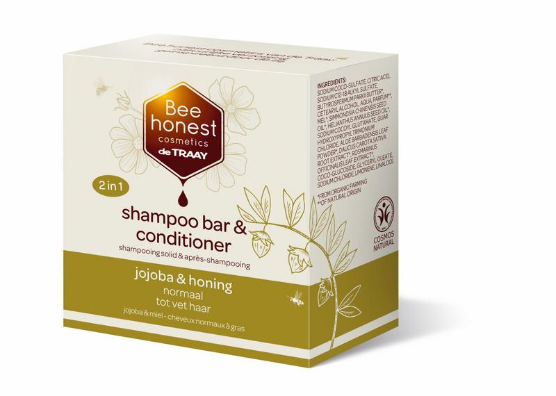 Traay Bee Honest Shampoo- en Conditioner Bar Jojoba & Honing 80g