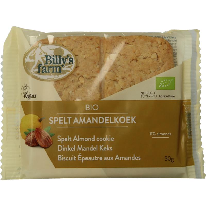 Billy's Farm Spelt amandelkoek Bio 50g