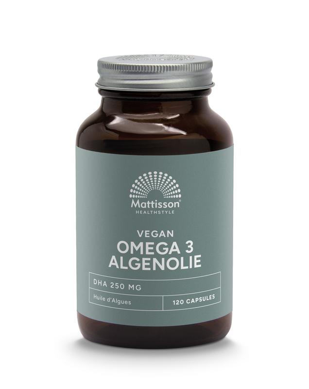 Mattisson Vegan Omega 3 Algenolie 250mg 120vc