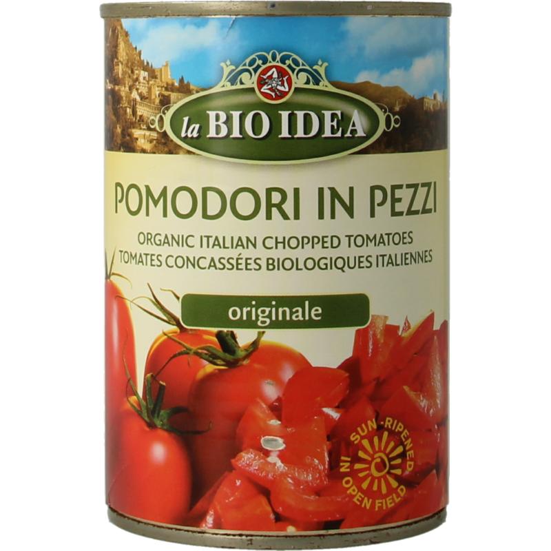 La Bio Idea Tomatenstukjes In Blik Bio 400g