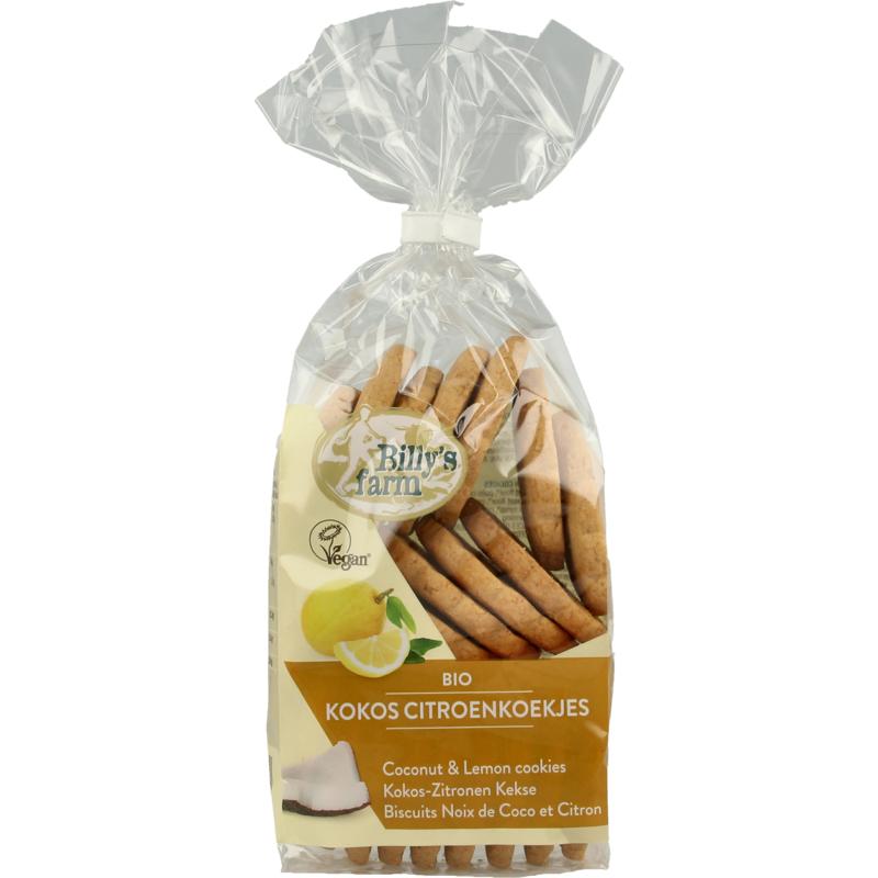 Billy's Farm Kokos Citroenkoekjes Bio 175g