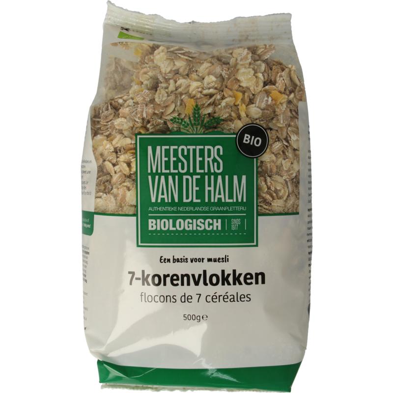 De Halm 7-Korenvlokken Bio 500g
