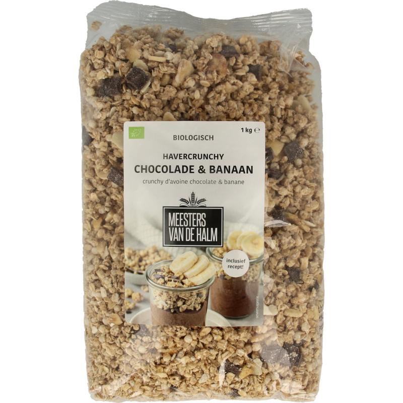 De Halm Havergranola Crunchy Chocolade/Banaan Bio 1000g