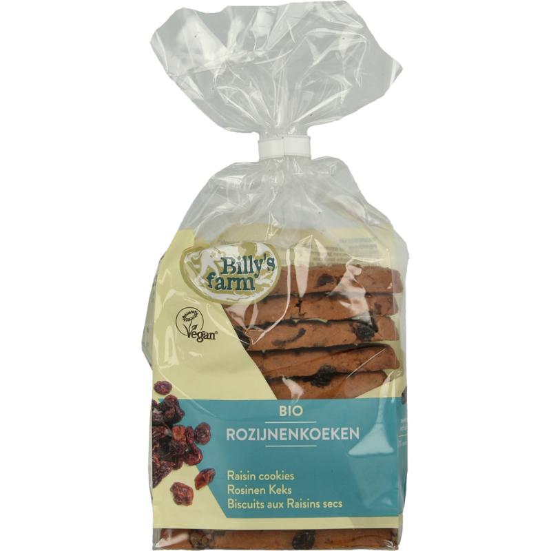 Billy's Farm Rozijnenkoeken Bio 230g