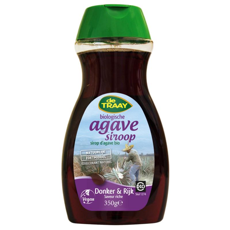 Traay Agavesiroop Donker En Rijk Bio 350g