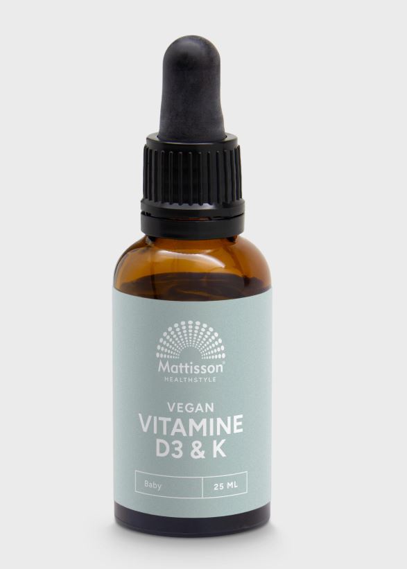 Mattisson Vegan Vitamine D3/K Baby 10mcg/150mcg 25ml