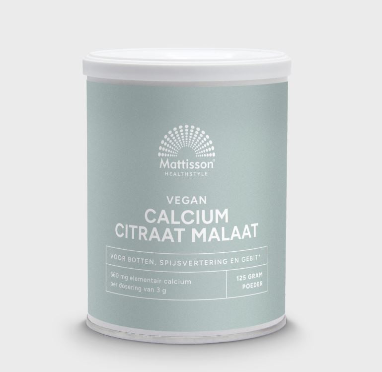 Mattisson Calcium Citraat Malaat Poeder 125g