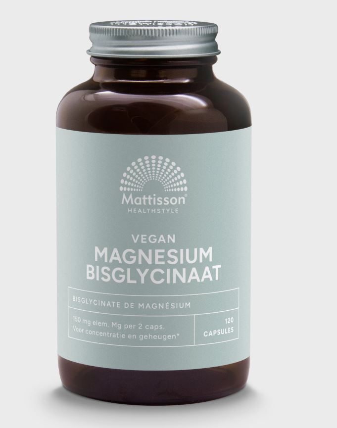 Mattisson Magnesium Bisglycinaat 150mg 120vc