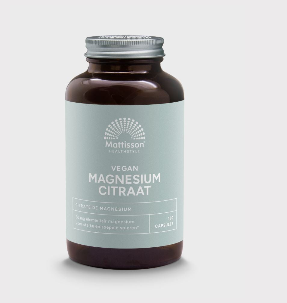 Mattisson Magnesium Citraat 60mg 180vc