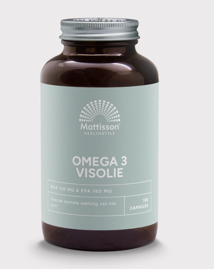 Mattisson Omega 3 Visolie 1000mg EPA 18% & DHA 12% 120ca