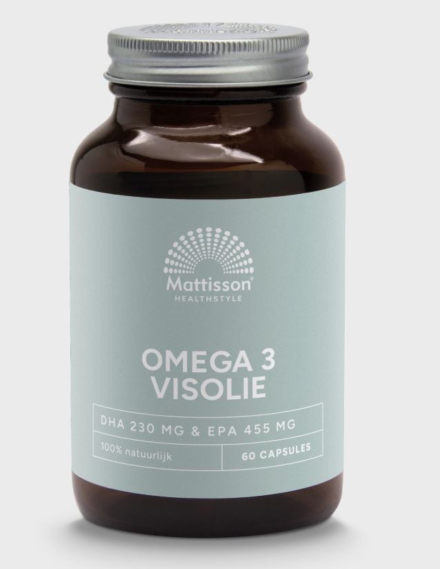 Mattisson Omega 3 Visolie 1000mg DHA230mg & EPA 455mg 60ca