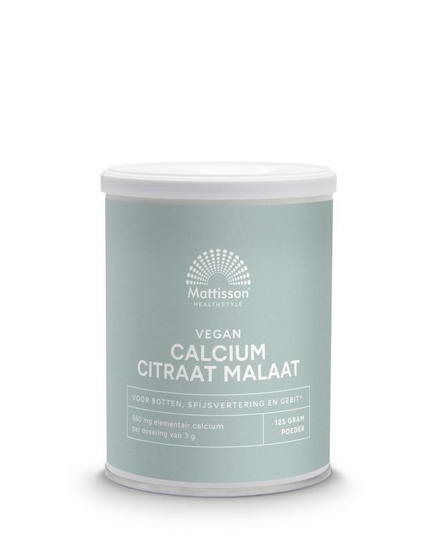 Mattisson Calcium Citraat Malaat Poeder 125g