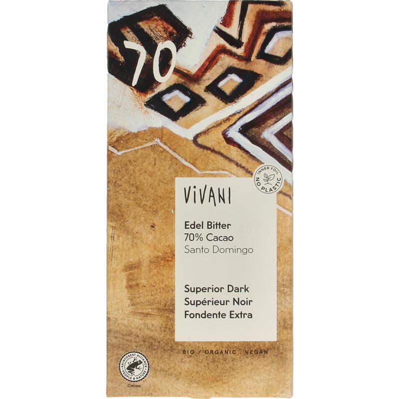 Vivani Chocolade Puur 70% Bio 100g