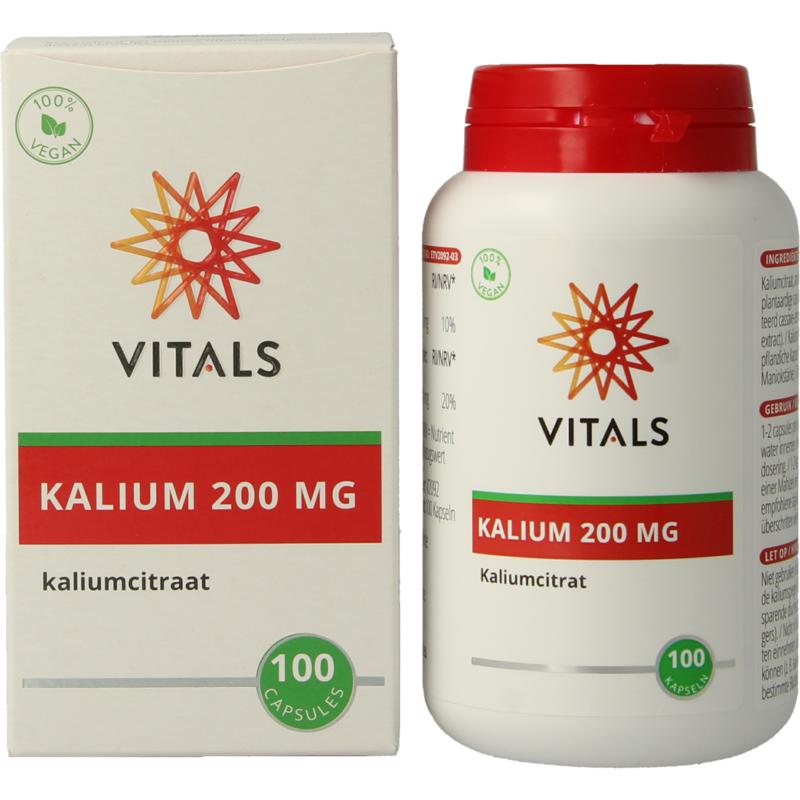 Vitals Kalium Citraat 200mg 100ca