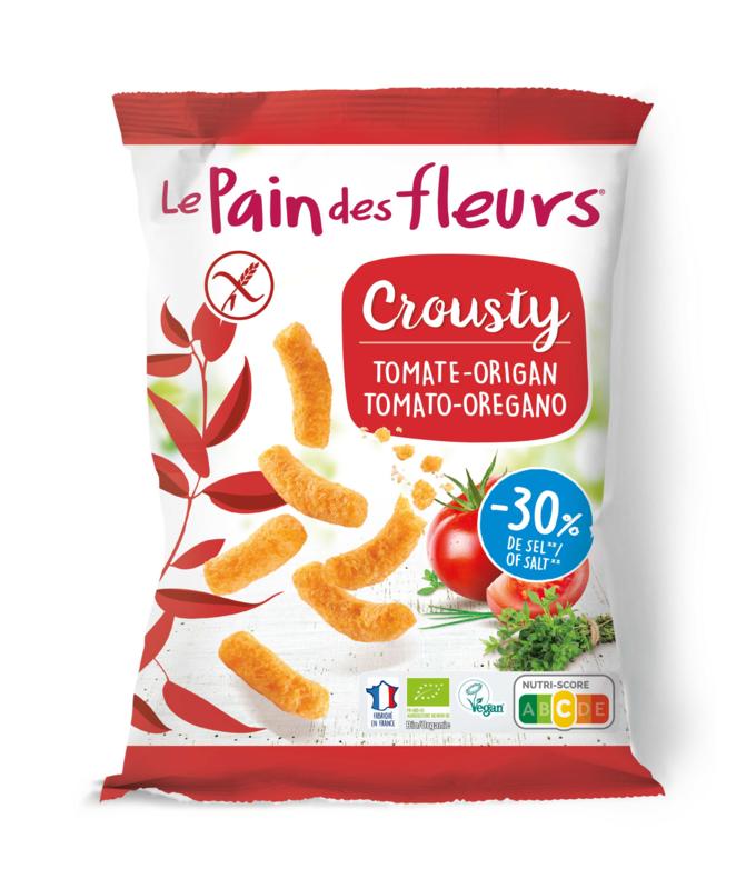 Pain Des Fleurs Gepofte Chips Tomaat Basilicum Vegan Bio 75g