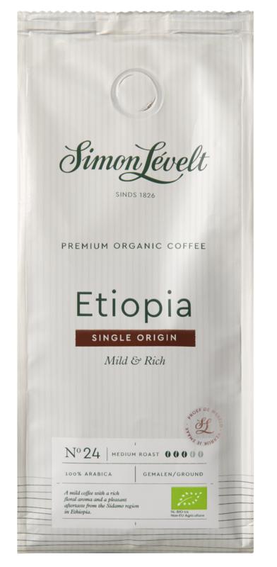 Simon Levelt Ethiopië (Etiopia) Single Origin Gemalen Bio 250g