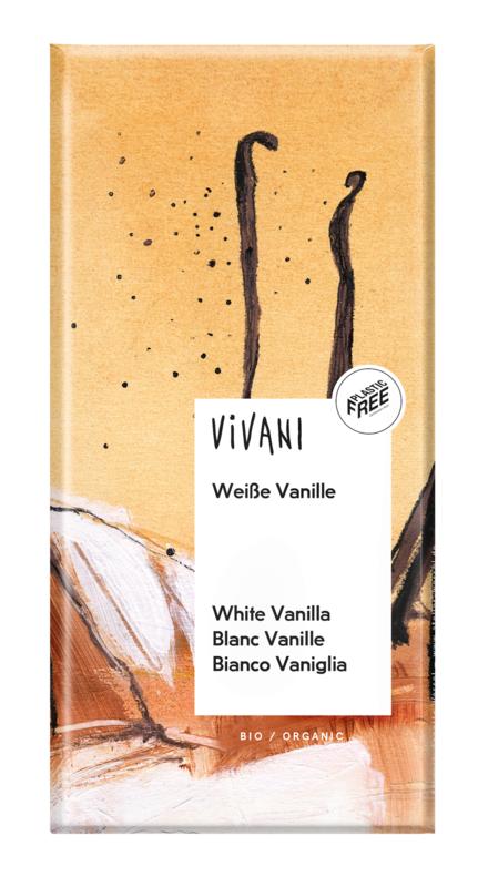 Vivani Chocolade Wit Vanille Bio 80g