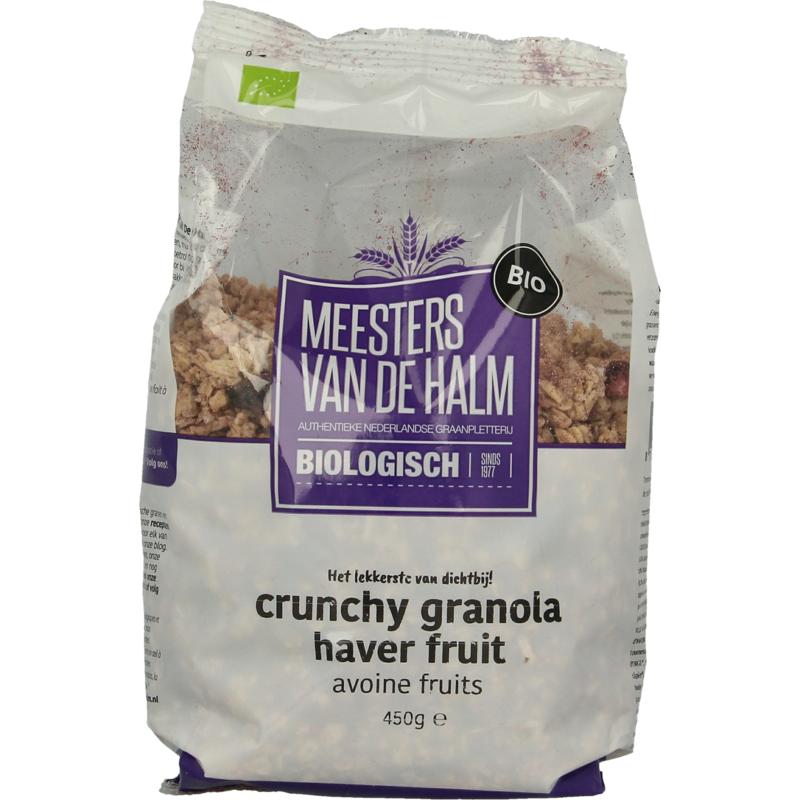 De Halm Haver Crunchy Fruit Bio 450g