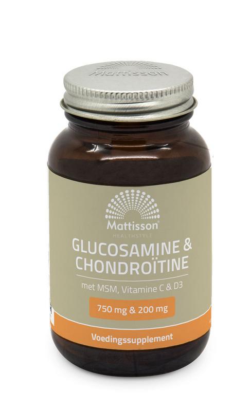 Mattisson Glucosamine Chondroitine Met MSM, Vitamine C & D3 60tb