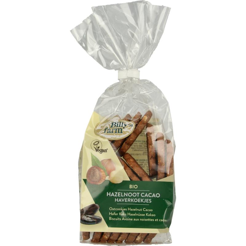 Billy's Farm Haverkoekjes Hazelnoot Cacao Bio 175g