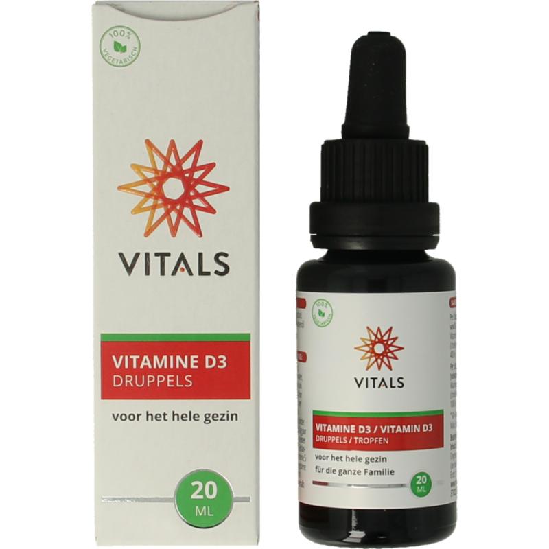 Vitals Vitamine D3 Druppels 20ml