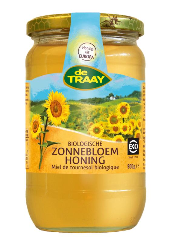 Traay Zonnebloemhoning Crème Bio 900g