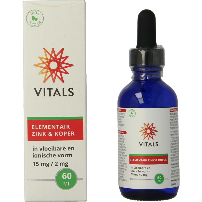 Vitals Elementair Zink & Koper 60ml