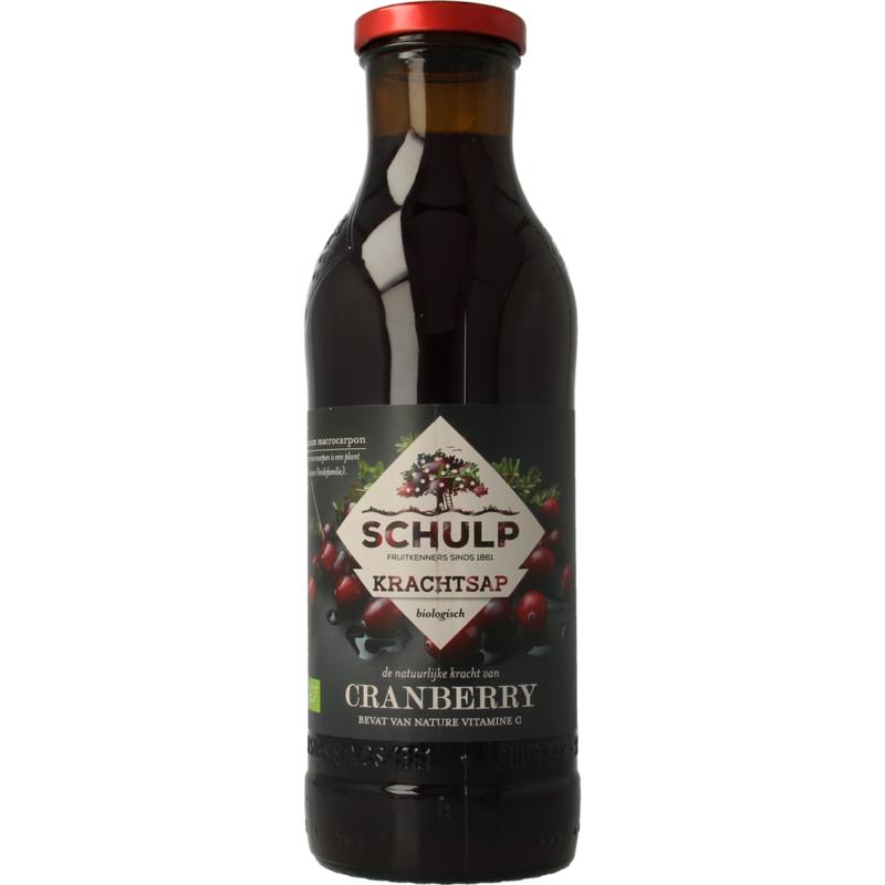Schulp Krachtsap Cranberrysap Bio 750ml