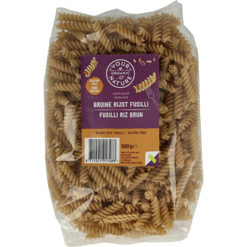 Your Organic Nature Bruine Rijst Fusilli Bio 500g