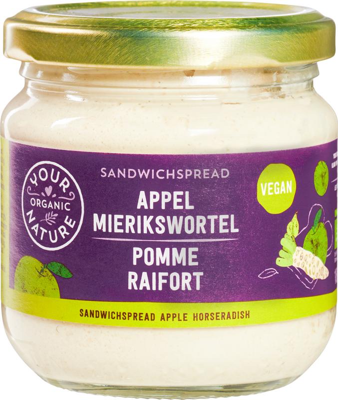 Your Organic Nature Sandwichspread Appel-Mierikswortel Bio 180g