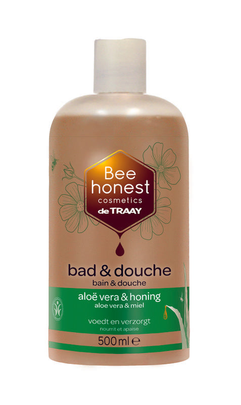 Traay Bee Honest Bad/Douche Aloë Vera & Honing 500ml