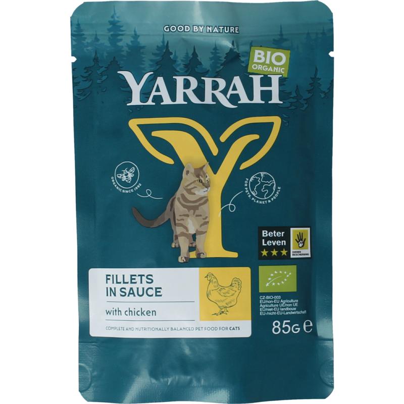 Yarrah Kattenvoer Kip In Saus Bio 85g