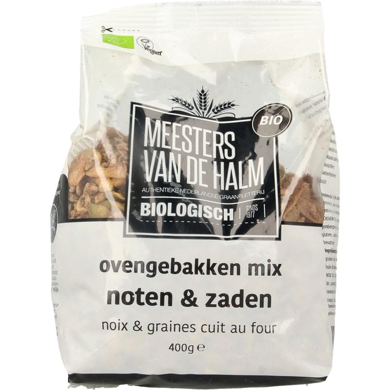 De Halm Ovengebakken Noten & Zaden Bio 400g