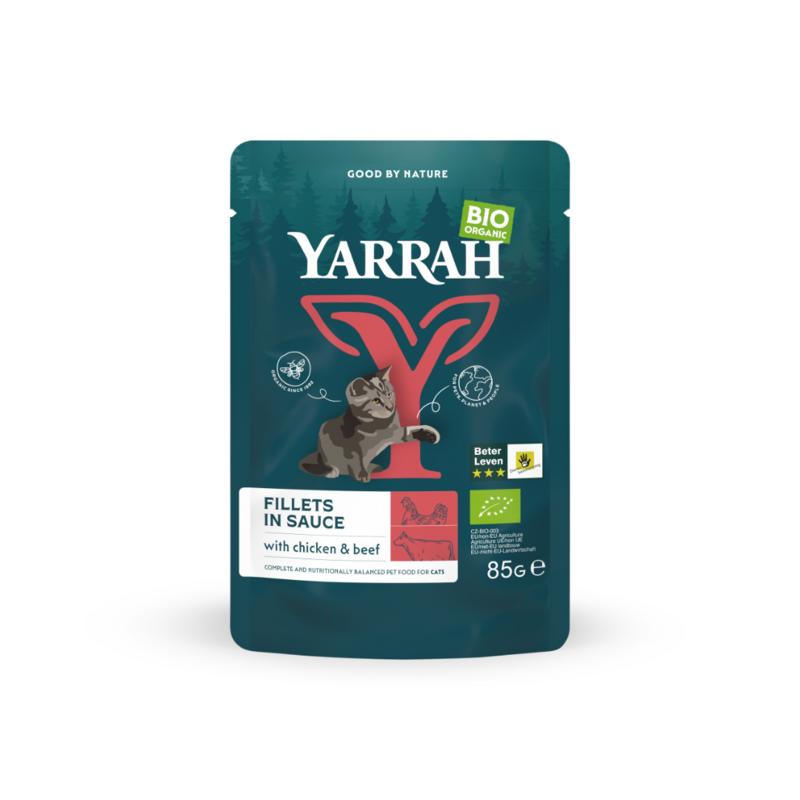 Yarrah Kattenvoer Rund In Saus Bio 85g