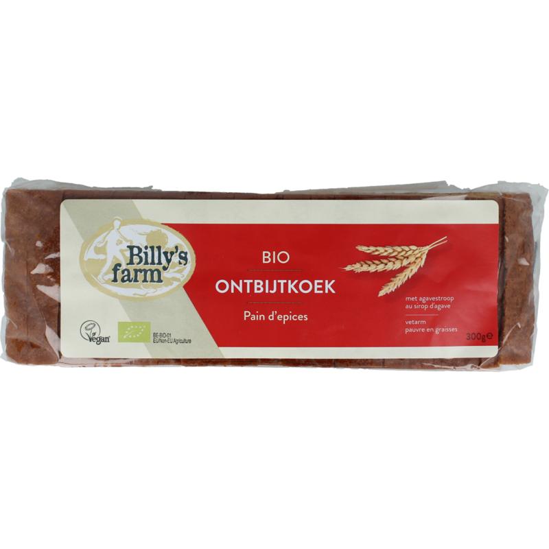Billy's Farm Ontbijtkoek Naturel Bio 300g