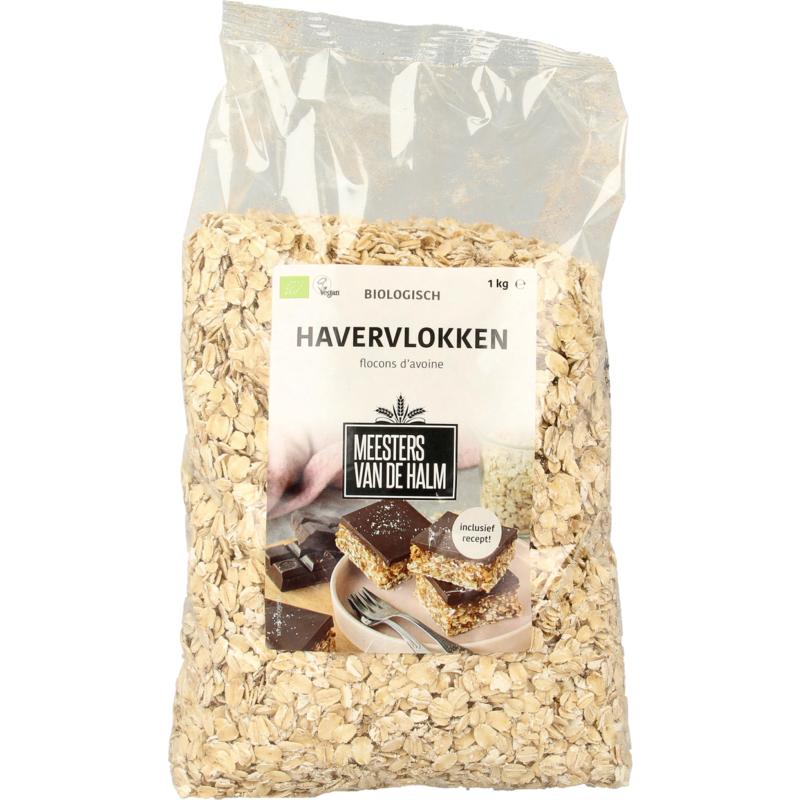 De Halm Havervlokken Bio 1000g