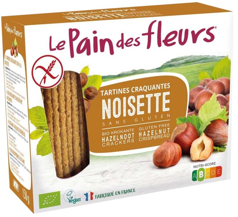 Pain Des Fleurs Crackers Hazelnoot Bio 150g