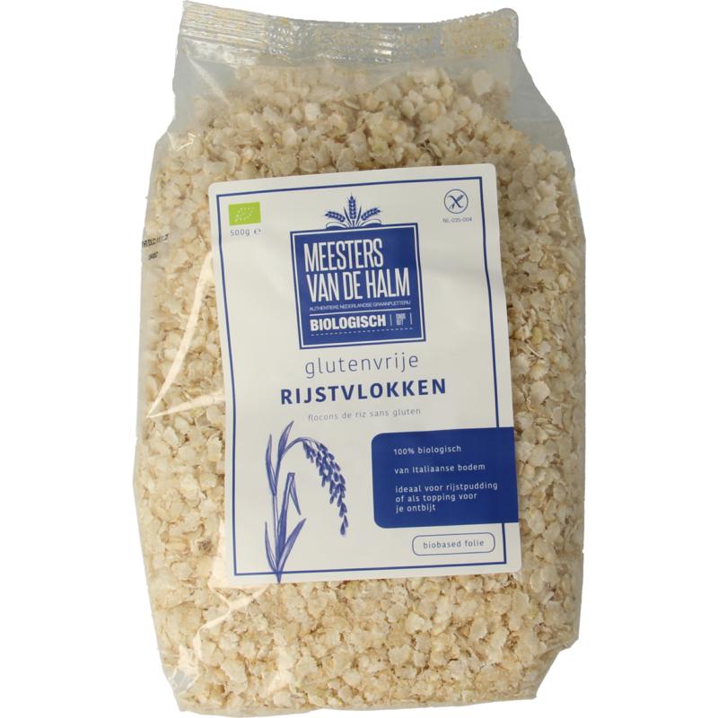 De Halm Rijstvlokken Glutenvrij Bio 500g