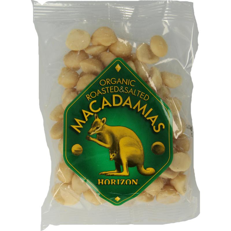 Horizon Macadamianoten Geroosterd En Gezouten Bio 100g
