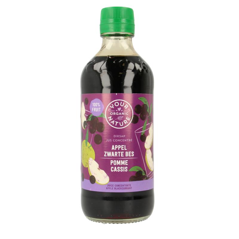 Your Organic Nature Diksap Appel Zwarte Bes Bio 400ml