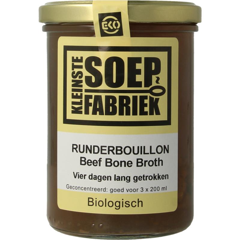Kleinstesoepfabriek Runderbouillon Bio 400ml