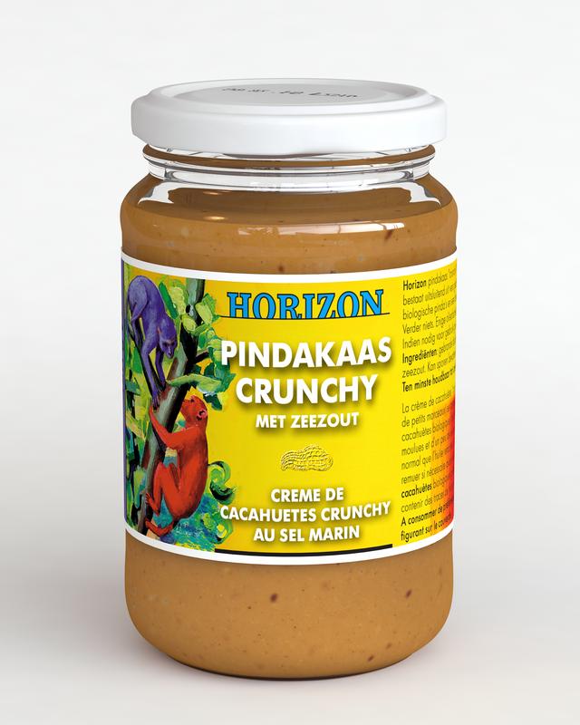 Horizon Pindakaas Crunchy Met Zeezout Bio 350g