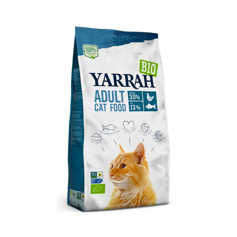 Yarrah kattenvoer Adult Met Vis Bio 10kg