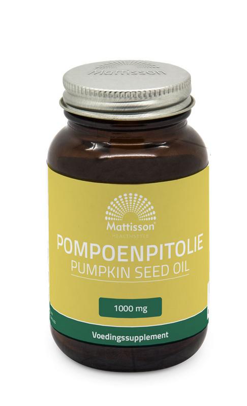 Mattisson Pompoenpitolie Met Vitamine E 1000mg 60ca