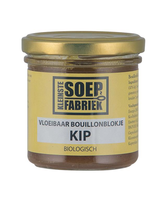 Kleinstesoepfabriek Vloeibaar Bouillonblokje Kip Bio 150ml