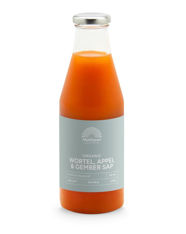 Mattisson Wortel, Appel & Gembersap Bio 750ml