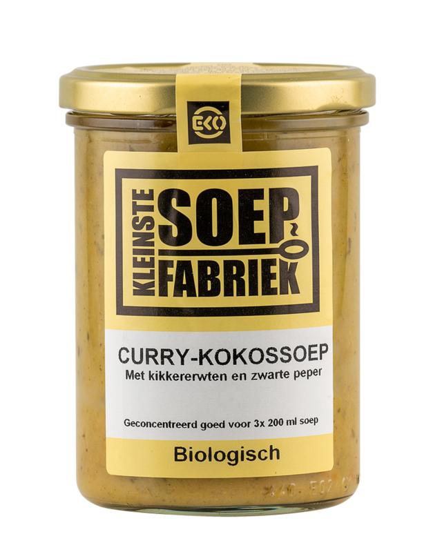 Kleinstesoepfabriek Curry-Kokossoep Bio 400ml