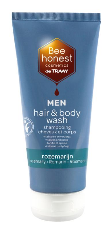 Traay Bee Honest Hair & Body Wash Men Rozemarijn 200ml