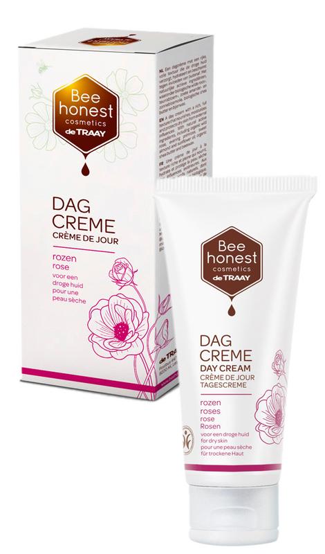 Traay Bee Honest Dagcreme Rozen Droge Huid 50ml